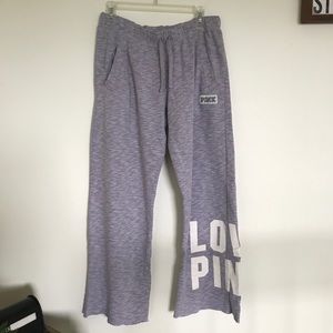 SOLD PINK Victoria Secret Purple Sweatpants
